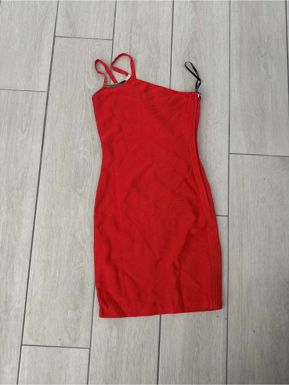 Marciano Red Strappy Bodycon Mini Dress